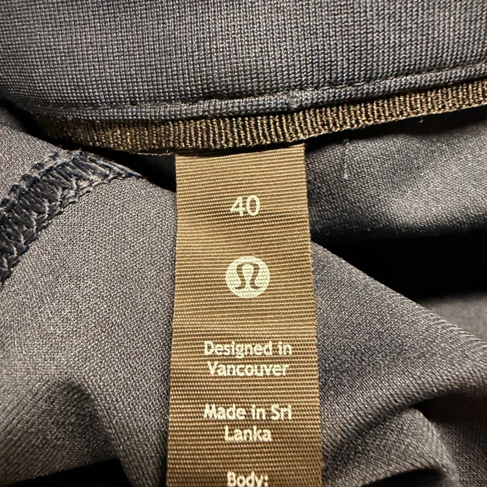Lululemon ABC Pants Mens 40 Navy Blue 5 Pocket Trousers Dress Casual